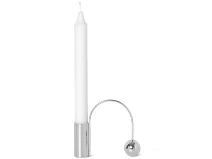 Κηροπήγιο BALANCE 11 cm, χρώμιο, ορείχαλκος, ferm LIVING
