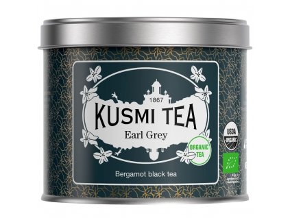 Μαύρο τσάι EARL GREY, κουτάκι τσαγιού, 100 g, χύμα φύλλα, Kusmi Tea