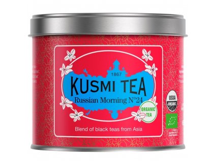 Μαύρο τσάι MORNING N°24, κουτάκι τσαγιού 100 g, χύμα φύλλα, Kusmi Tea
