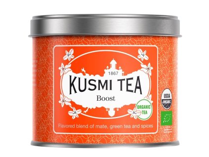 Πράσινο τσάι BOOST, κουτάκι τσαγιού 100 g χύμα φύλλα, Kusmi Tea