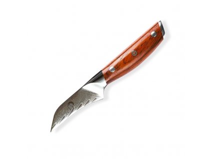 Μαχαίρι ξεφλουδίσματος ROSE WOOD DAMASCUS, 7 cm, Dellinger