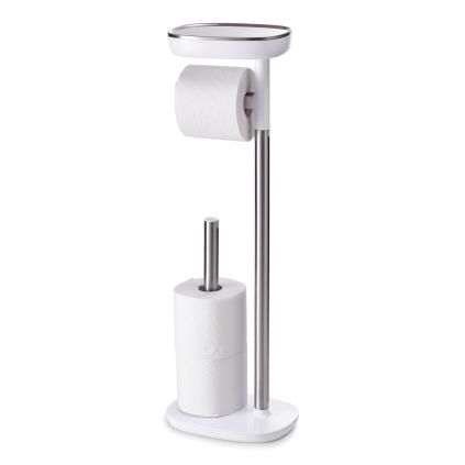 βάση χαρτιού υγείας EASYSTORE 68 cm, ασημί / λευκό, ανοξείδωτο ατσάλι, Joseph Joseph