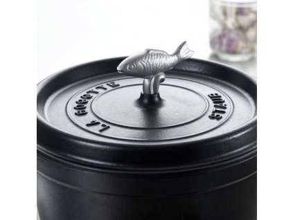 Λαβή για καπάκι FISH, σε ασημί, Staub
