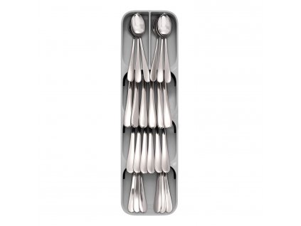 Θήκη για μαχαιροπίρουνα συρταριού DRAWER STORE, 39,5 X 11 cm, σε ανοιχτό γκρι, Joseph Joseph