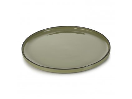 Πιατέλα σερβιρίσματος CARACTERE, 30 cm, στρόγγυλη, σε χακί, REVOL