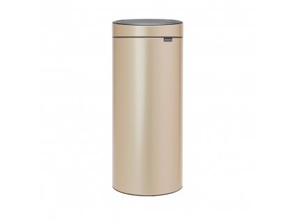 Κάδος με καπάκι αφής TOUCH BIN NEW, 30 l, σε απόχρωση σαμπάνιας, Brabantia