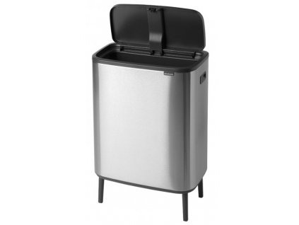 Κάδος με καπάκι αφής BO HI, 60 l, ματ ατσάλι, Brabantia