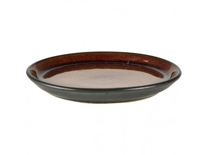 Πιάτο γλυκού, 17 cm, μαύρο/πορτοκαλί, Bitz