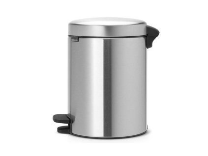 Κάδος με πεντάλ NEWICON, 5 l, ανθεκτικό στα δακτυλικά αποτυπώματα, σε ματ ατσάλι, Brabantia