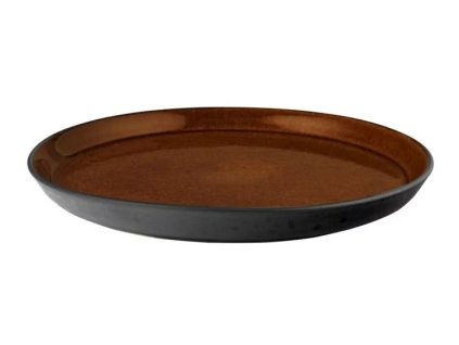 Πιάτο γεύματος, 27 cm, μαύρο/πορτοκαλί, Bitz