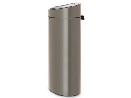 Κάδος με καπάκι αφής TOUCH BIN NEW, 40 l, από πλατίνα, Brabantia