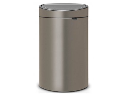 Κάδος με καπάκι αφής TOUCH BIN NEW, 40 l, από πλατίνα, Brabantia