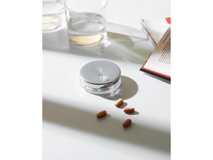 Θήκη για χάπια YOYO, ασημί, Alessi