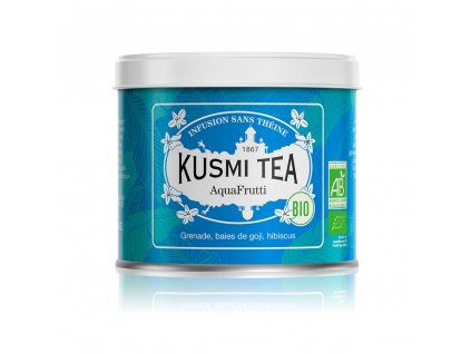 Τσάι από φρούτα AQUAFRUTTI, κουτάκι τσαγιού 100 g με χύμα φύλλα, Kusmi Tea