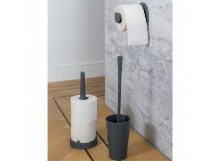 Στήριγμα για χαρτί υγείας PLUGNROLL, γκρι, Koziol