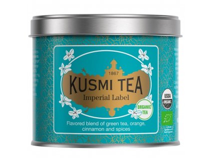 Πράσινο τσάι IMPERIAL LABEL, κουτάκι τσαγιού 100 g, χύμα φύλλα, Kusmi Tea