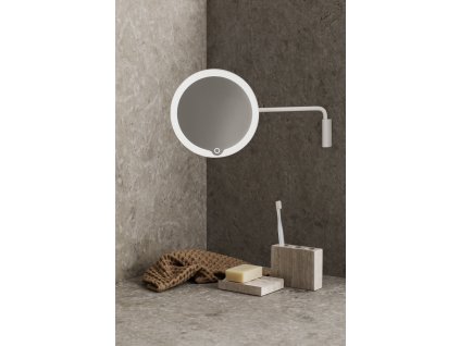 Καθρέφτης μακιγιάζ MODO LED, επιτοίχιος, 5πλάσια μεγέθυνση, λευκό, Blomus