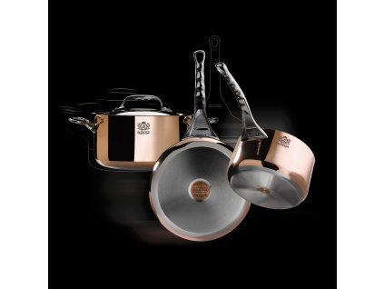 Τηγάνι wok PRIMA MATERA, 32 cm, χάλκινο, de Buyer