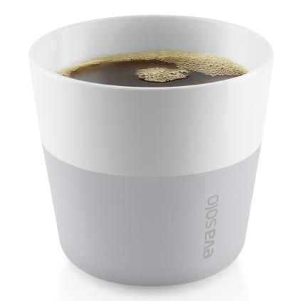 κούπα θερμός για καφέ Lungo 230 ml 2 τεμάχια ανοιχτό γκρι Eva Trio