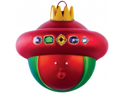 Χριστουγεννιάτικη μπάλα BALDASSARRE, σε κόκκινο, Alessi