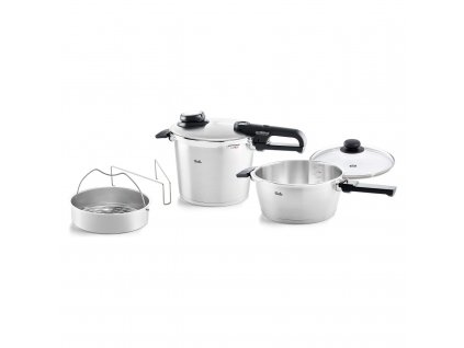 Χύτρα ταχύτητας VITAVIT PREMIUM, σετ 2 τεμαχίων, 6 l και 3,5 l, Fissler