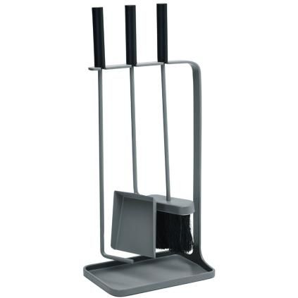 Σετ εργαλείων τζακιού, σετ 3 τμχ, γκρι, Philippi