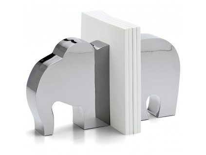 Βιβλιοστάτης ELEPHANT, 20 cm, ασημί, Philippi