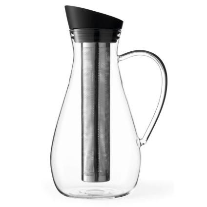 Καράφα για παγωμένο τσάι INFUSION 1,4 l, με σήτα, μαύρο, Viva Scandinavia