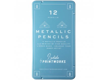 Σετ μολυβιών από γραφίτη PRINTWORKS METALLIC, 12 τεμ., Printworks