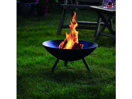 Τζάκι εξωτερικού χώρου FLAMES, 56 cm, μαύρο, Philippi