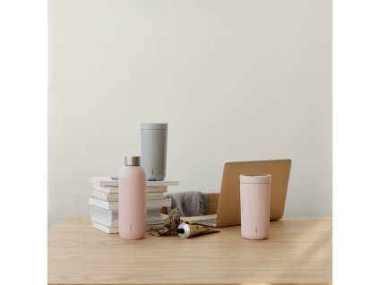 Κούπα ταξιδίου TO GO CLICK, 400 ml, απαλό ροζ, Stelton