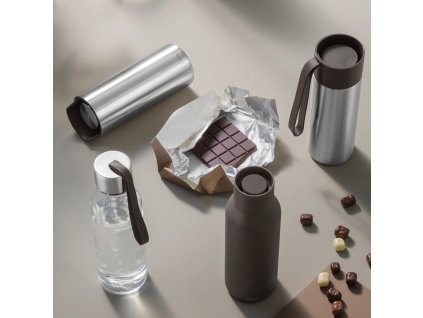 Παγούρι, 500 ml, με λουράκι σε χρώμα σοκολάτας, Eva Solo