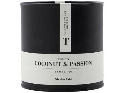Λευκό τσάι COCONUT & PASSIONFRUIT, 100 g, χύμα σε φύλλα, Nicolas Vahé