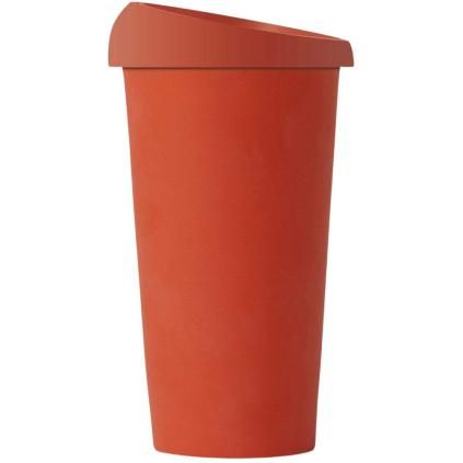 Κούπα με καπάκι ANYTIME EMMA 450 ml, πορτοκαλί, πορσελάνη, Viva Scandinavia