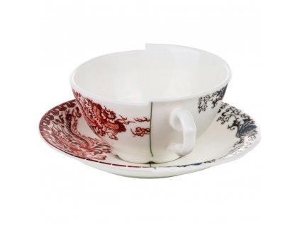 Φλιτζάνι τσαγιού με πιατάκι HYBRID ZORA, Seletti