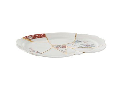 Πιατέλα σερβιρίσματος KINTSUGI, 42,5 cm, σε λευκό, Seletti