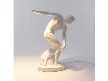 Επιτραπέζια λάμπα DISCOBOLUX, 51 cm, σε λευκό, Seletti