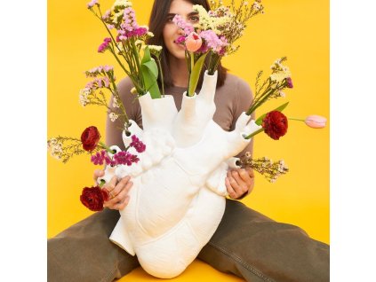 Βάζο LOVE IN BLOOM, 60 cm, επιτοίχιο, λευκό, Seletti