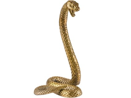 Φιγούρα WUNDERKAMMER SNAKE, 26 cm, ασημί, από αλουμίνιο, Seletti