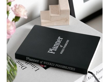 Ατζέντα PLANNER OF WEEKLY POSSIBILITIES, 238 σελίδες, σε μαύρο, Printworks