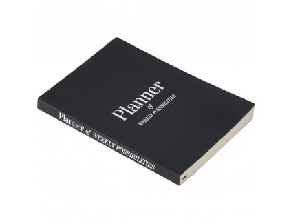 Ατζέντα PLANNER OF WEEKLY POSSIBILITIES, 238 σελίδες, σε μαύρο, Printworks