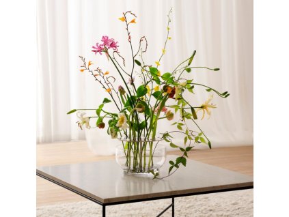 Βάζο IKEBANA, 24 cm, ασημί, από γυαλί, Fritz Hansen