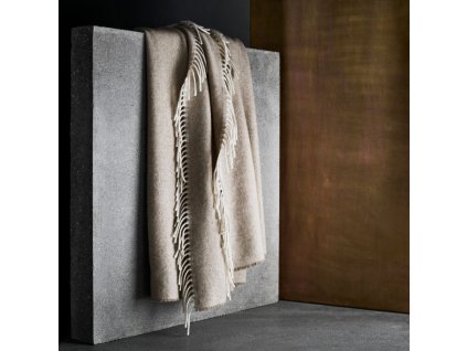 Κουβέρτα CASHMERE, 120 x 190 cm, φυσικό καφέ, κασμίρ, Fritz Hansen