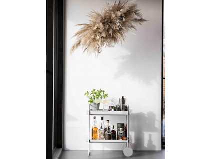 Τραπεζάκι με ρόδες A-COCKTAIL 66 cm, γκρι, μεταλλικό, Zone Denmark