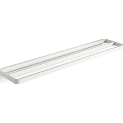 
                    
                          Επιτοίχια κρεμάστρα πετσέτας RIM 70 cm, διπλή, σε λευκό, από αλουμίνιο, Zone Denmark                    
                