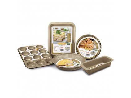 Φόρμα ζαχαροπλαστικής Bundt GOLD ELEGANCE 23 cm, μπρούντζος, ατσάλι, Guardini