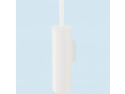 Βούρτσα τουαλέτας TUBO 40 cm, επιτοίχια, λευκή, από ανοξείδωτο ατσάλι, Zack