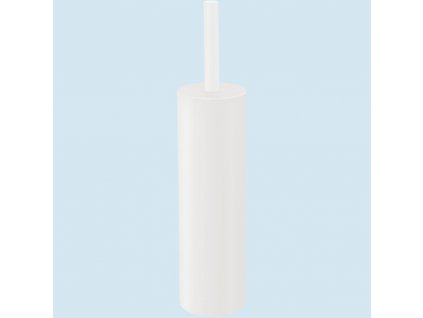 Βούρτσα τουαλέτας TUBO 40 cm, επιδαπέδια, λευκή, από ανοξείδωτο ατσάλι, Zack