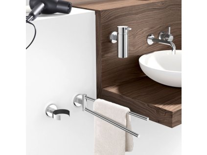 Στήριγμα για πιστολάκι μαλλιών SCALA 11 cm, γυαλισμένο, ανοξείδωτο ατσάλι, Zack