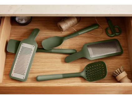 Τρίφτης χειρός με λεπτές λεπίδες GREEN TOOLS 26 cm, πράσινο, πλαστικό, Eva Solo